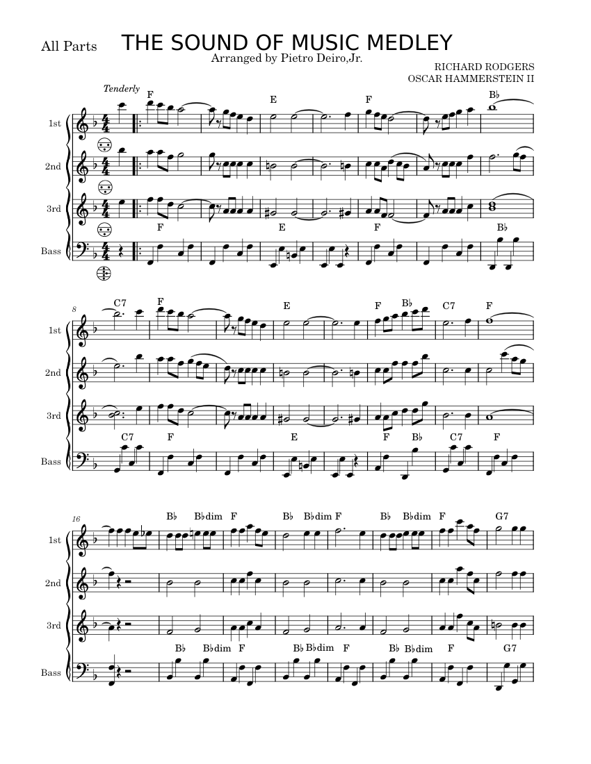 THE SOUND OF MUSIC コンサートバンド楽譜 The Sound Of Music (arr