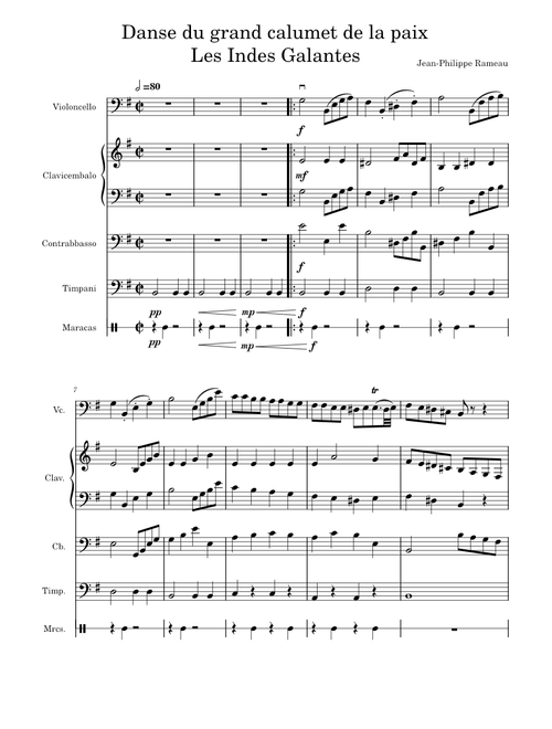 Danse du grand calumet de la paix - Les Indes Galantes - Rameau