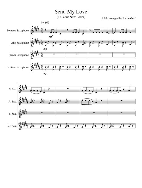 Send My Love (Sax Quartet)