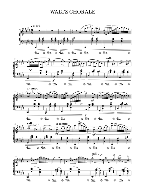 waltz - chorale op no 8