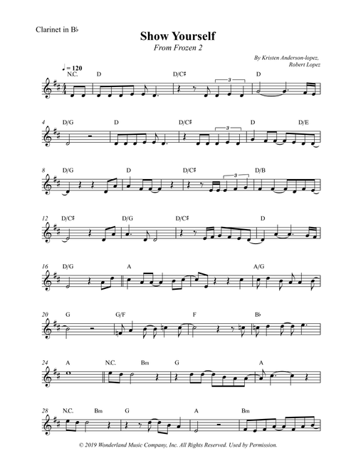 Show Yourself (Arr. Wesley S. SIlva) - Robert Lopez, Kristen Anderson-Lopez (Clarinet Solo)