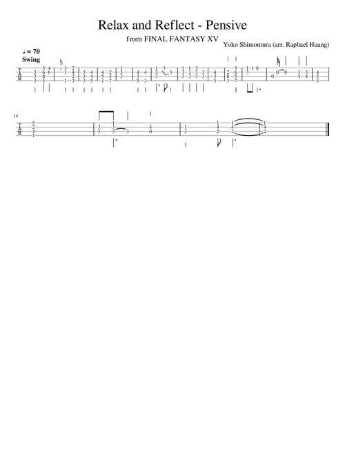 Relax and Reflect - Pensive (Low G Ukulele Accompaniment)