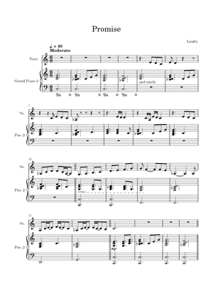 Play Official version of Promise Sheet Music by Laufey for Piano ...