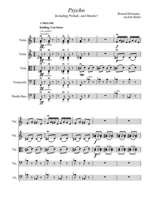 Psycho Full Score