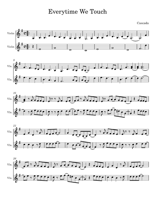 Everytime we touch – Cascada Everytime We Touch – Cascada