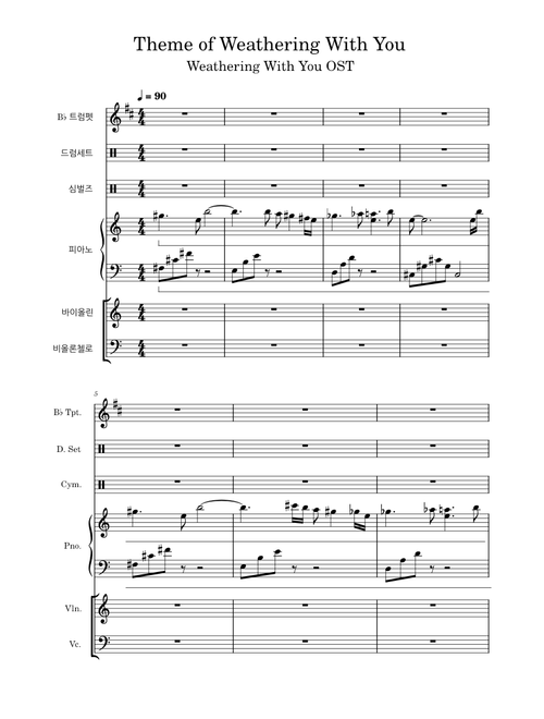 Theme of "Weathering With You" (天気の子)