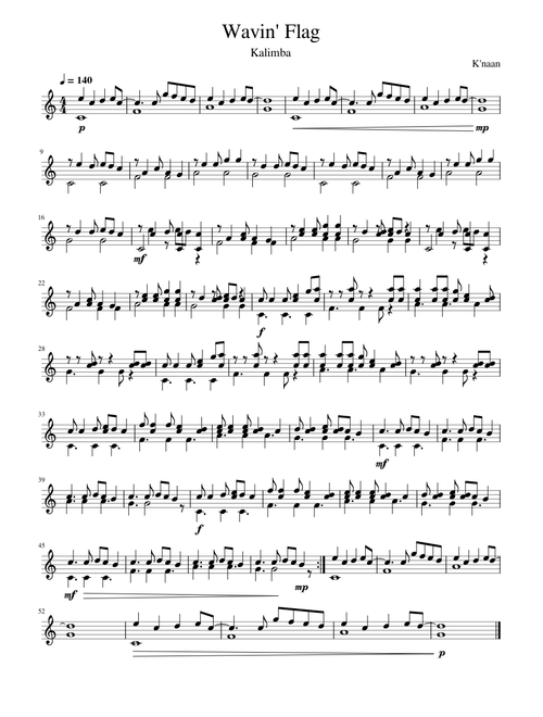 Wavin Flag – K'naan (Kalimba)