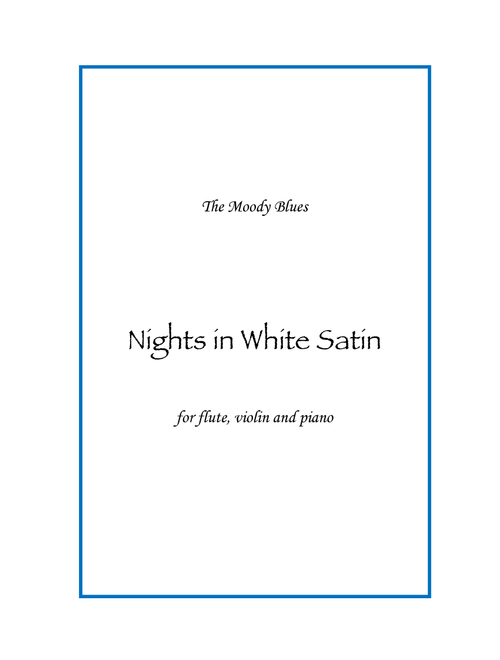 Nights In White Satin (Arr. Ludovica Lanaro) - The Moody Blues (Small Ensemble)