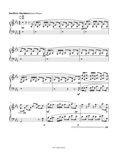 Star Wars - The Mandalorian [Piano]