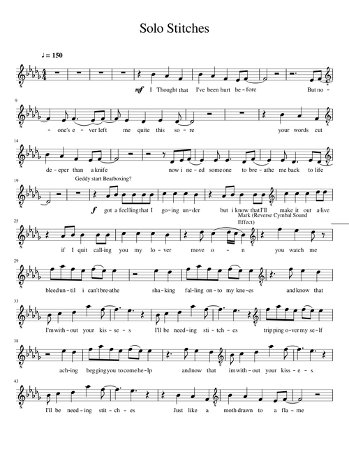Solo Voice Stitches