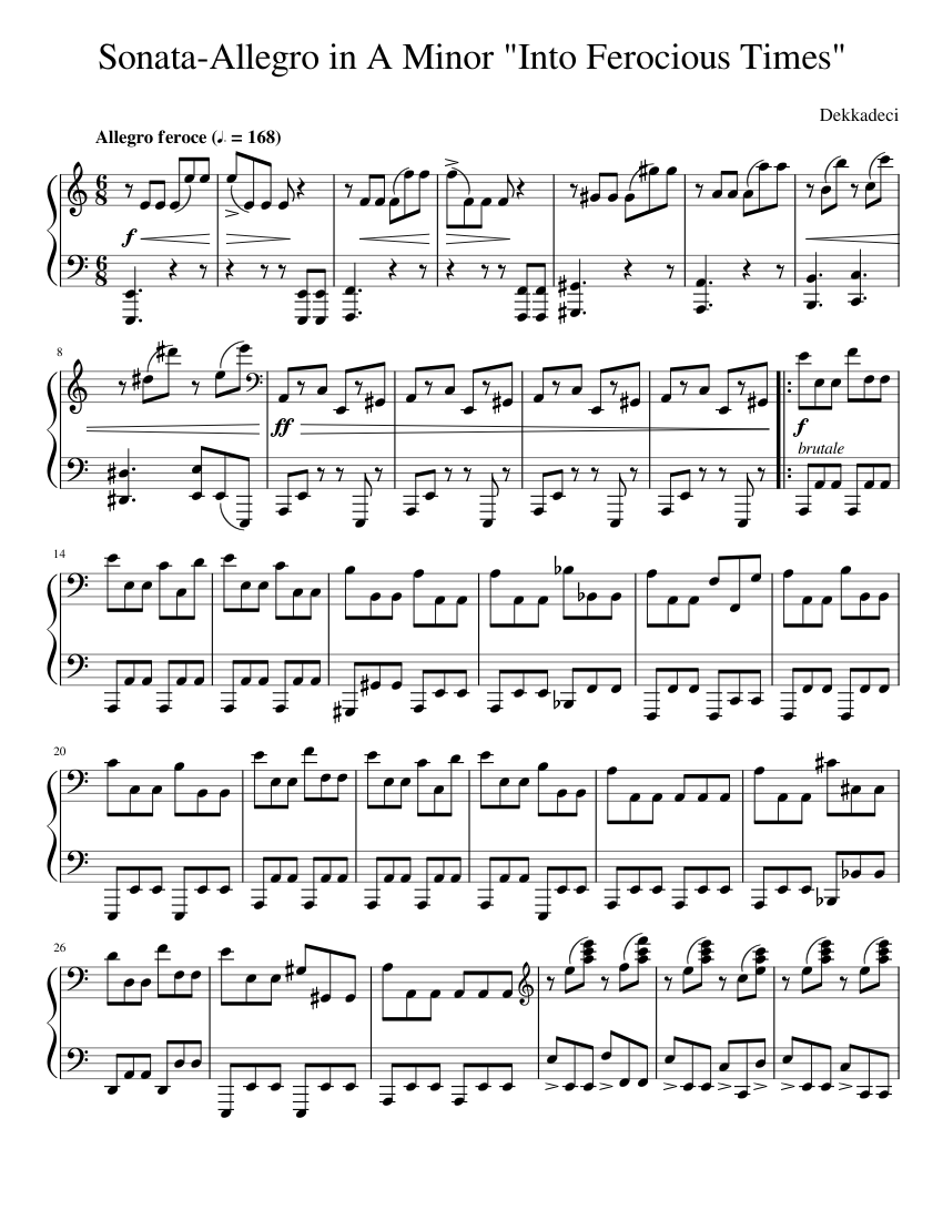 Sonata-Allegro in A Minor (