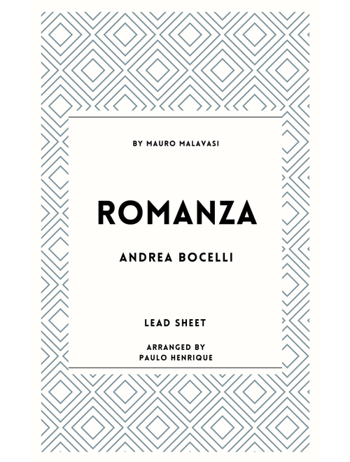Romanza (Arr. Paulo Henrique) - Andrea Bocelli (Piano Chords-Lyrics)