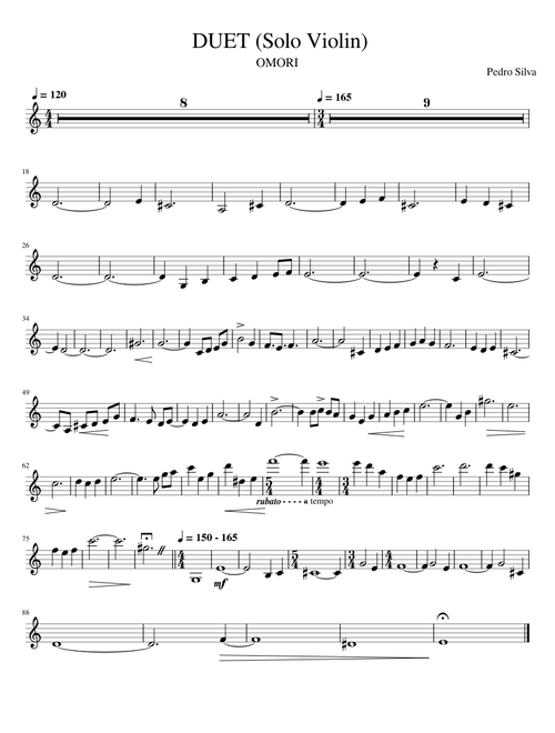 Omori - 172 DUET (Solo Violin)