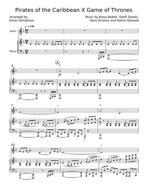 Pirates of the Caribbean Medley - Klaus Badelt