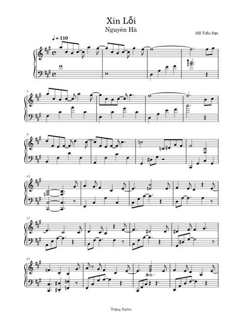 Xin lỗi – Hồ Tiến Đạt
