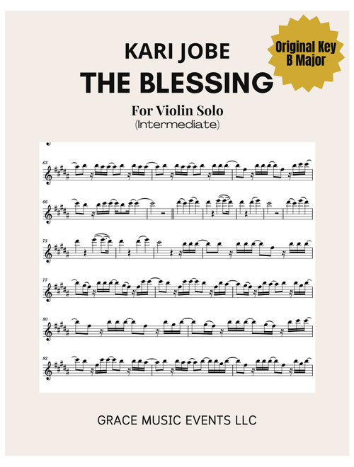 The Blessing (Arr. Grace UnHae Kwon) - Kari Jobe & Cody Carnes (Violin Solo)