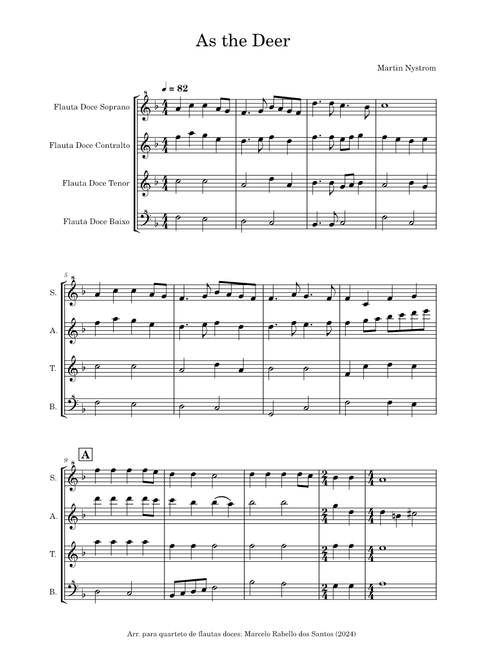As the Deer - Martin Nystrom