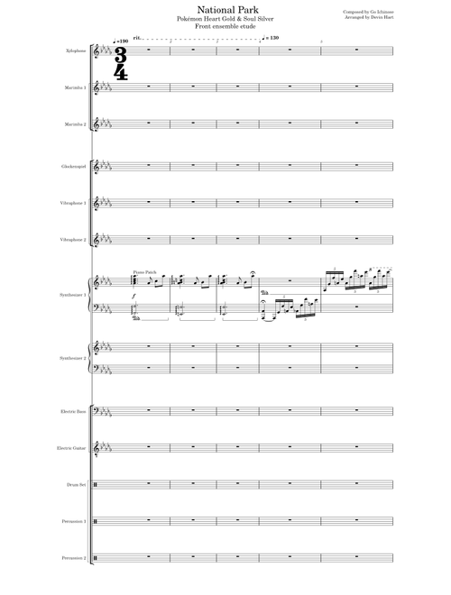National Park Front Ensemble Etude