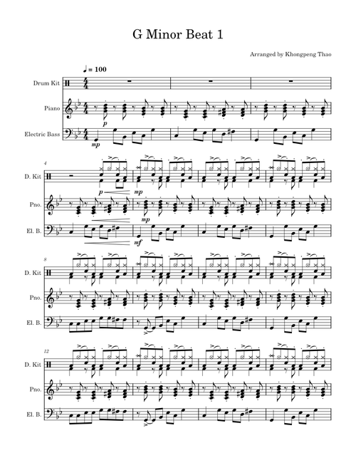 g minor beat – khongp239