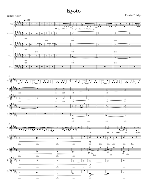 Kyoto (Copycat Killer) A Capella