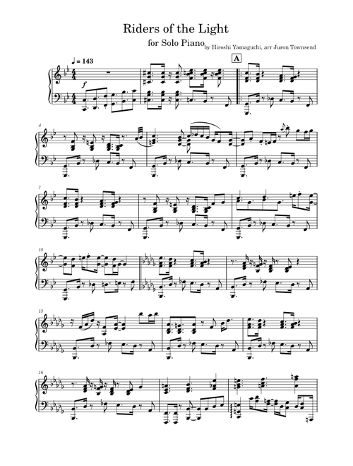 Riders of the Light – Piano Solo
