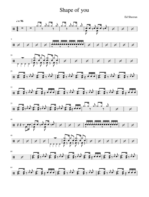 Shape of you Drum