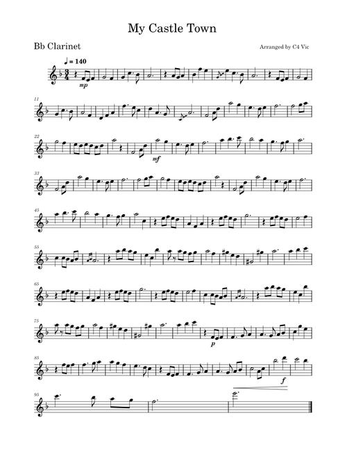 My Castle Town – Toby Fox Clarinet Solo