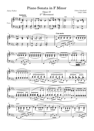 Piano Sonata in F Minor Opus 37, 3rd Movement – Julius Schulhoff