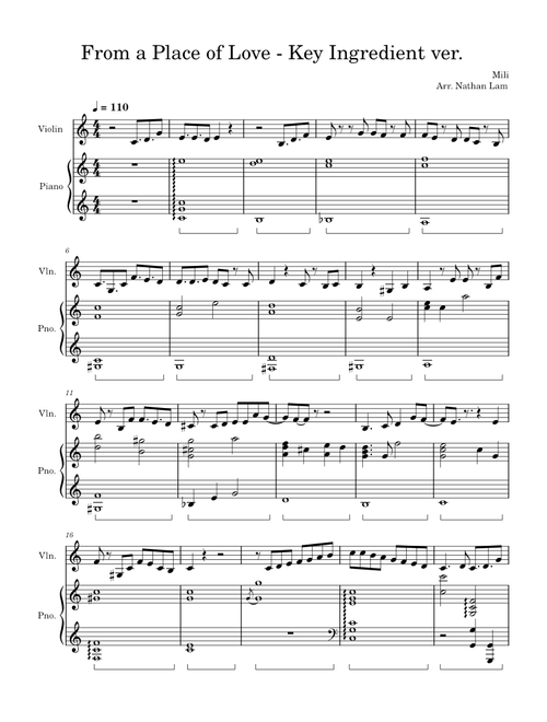 From a Place of Love (Key Ingredient ver.) - Mili