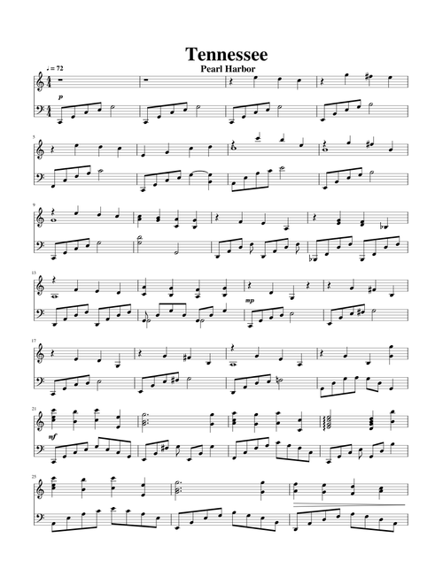 Tennessee | Pearl Harbor - Hans Zimmer