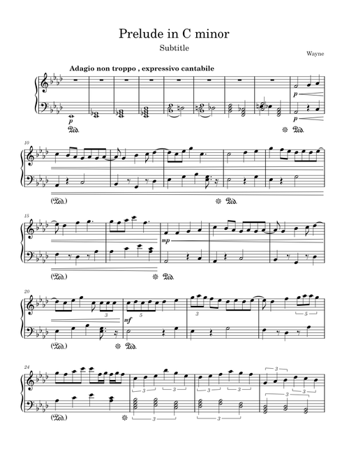 Prelude in C minor-Wayne