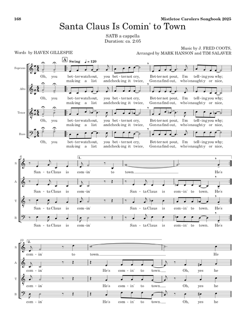 Santa Claus Is Coming to Town – John Frederick Coots