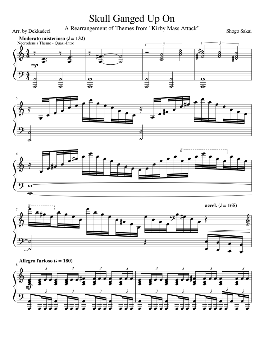 Skull Ganged Up On Sheet music for Piano (Solo) 