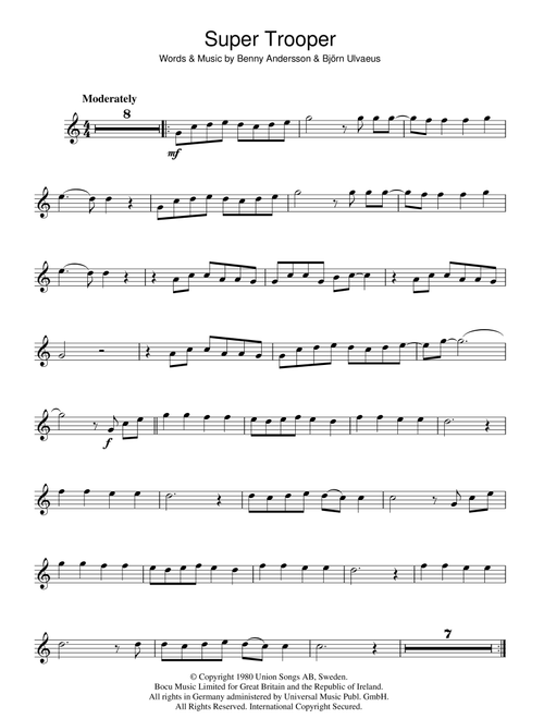 Super Trouper - ABBA (Flute Solo)