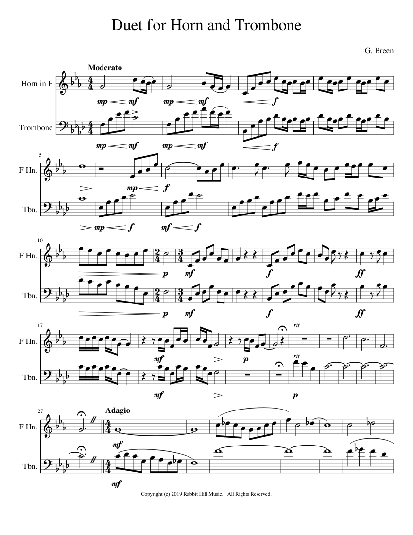 Trombone duo clearance