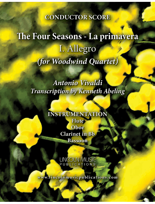 Vivaldi - La primavera - I. Allegro from The Four Seasons (for Woodwind Quartet) (Arr. Kenneth Abeling) - Antonio Vivaldi (Woodwind Ensemble)