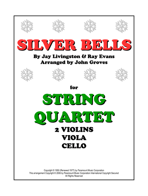 Silver Bells (Arr. John Groves) - Plumb (String Quartet)