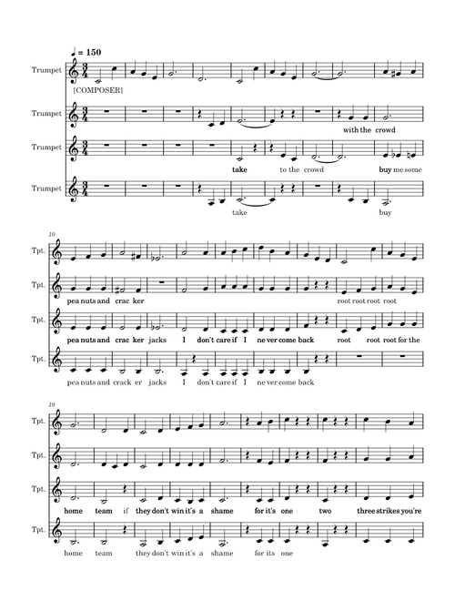 Take Me out to the Ball Game Reharmonization