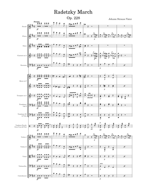 Radetzky March - Johann Strauss (Vater)
