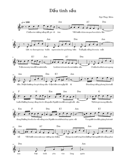 Dấu tình sầu