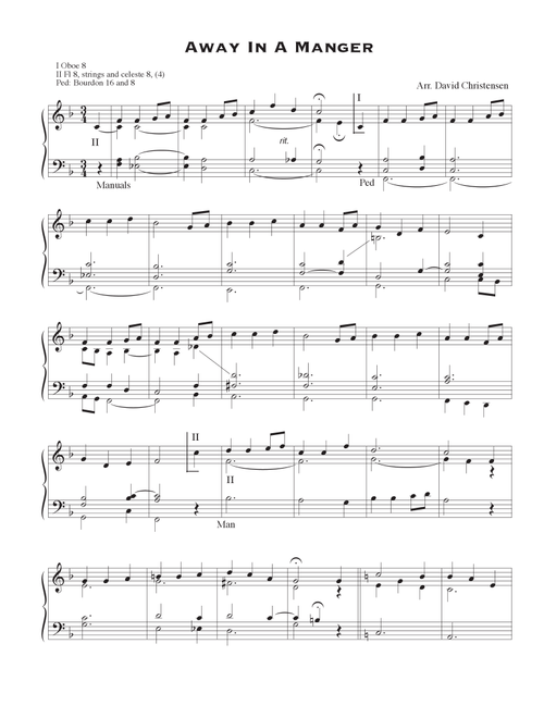 Away in a Manger (Arr. David Christensen) - William J. Kirkpatrick (1838-1921) (Organ)