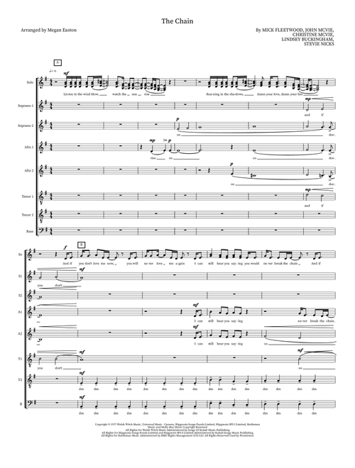 The Chain (Arr. Megan Easton) - Fleetwood Mac (Choral)