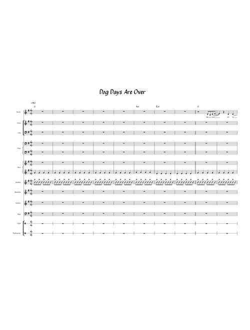 Dog Days Are Over (Florence + the Machine) - folk band