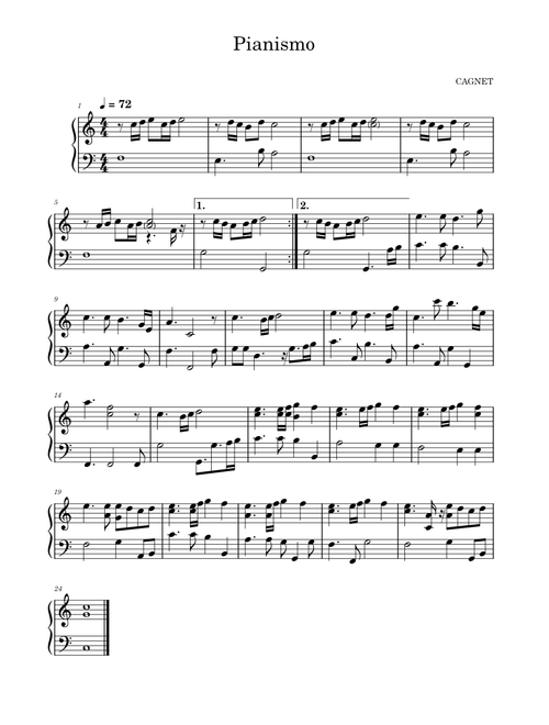 Piasimo – Cagnet Pianismo – Cagnet