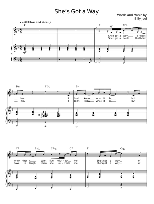 She s Got a Way - Billy Joel