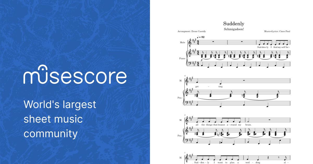 Suddenly Schmigadoon! Sheet music for Piano, Synthesizer (Mixed