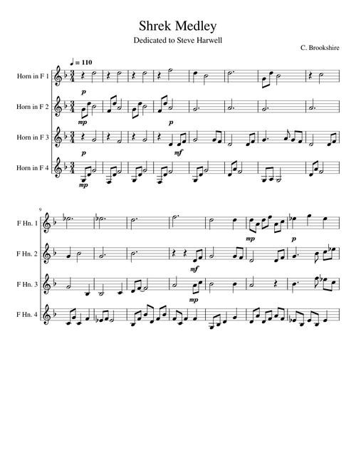 Shrek – Dreamworks Shrek Medley