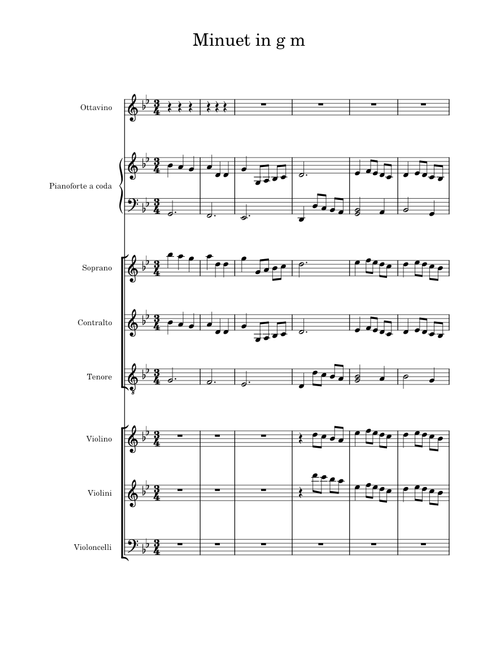 Minuet in G minor – Johann Sebastian Bach