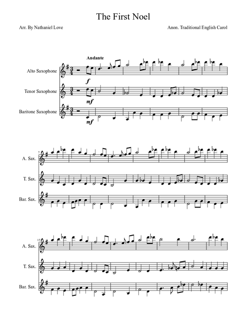 The First Noel Sax Trio