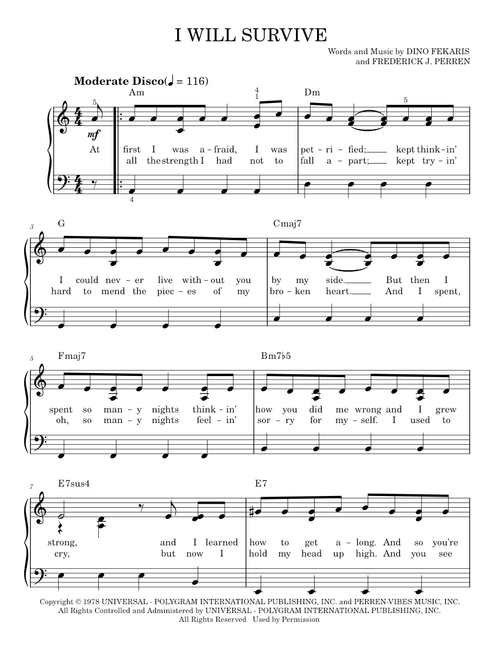 I will survive - Gloria Gaynor
